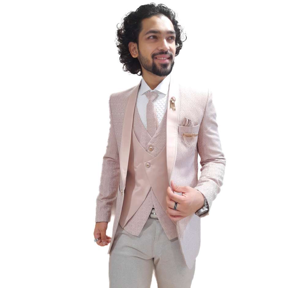 Majestic Carnation Pink Party Wear 5-piece Designer Suit – SUBHAM
