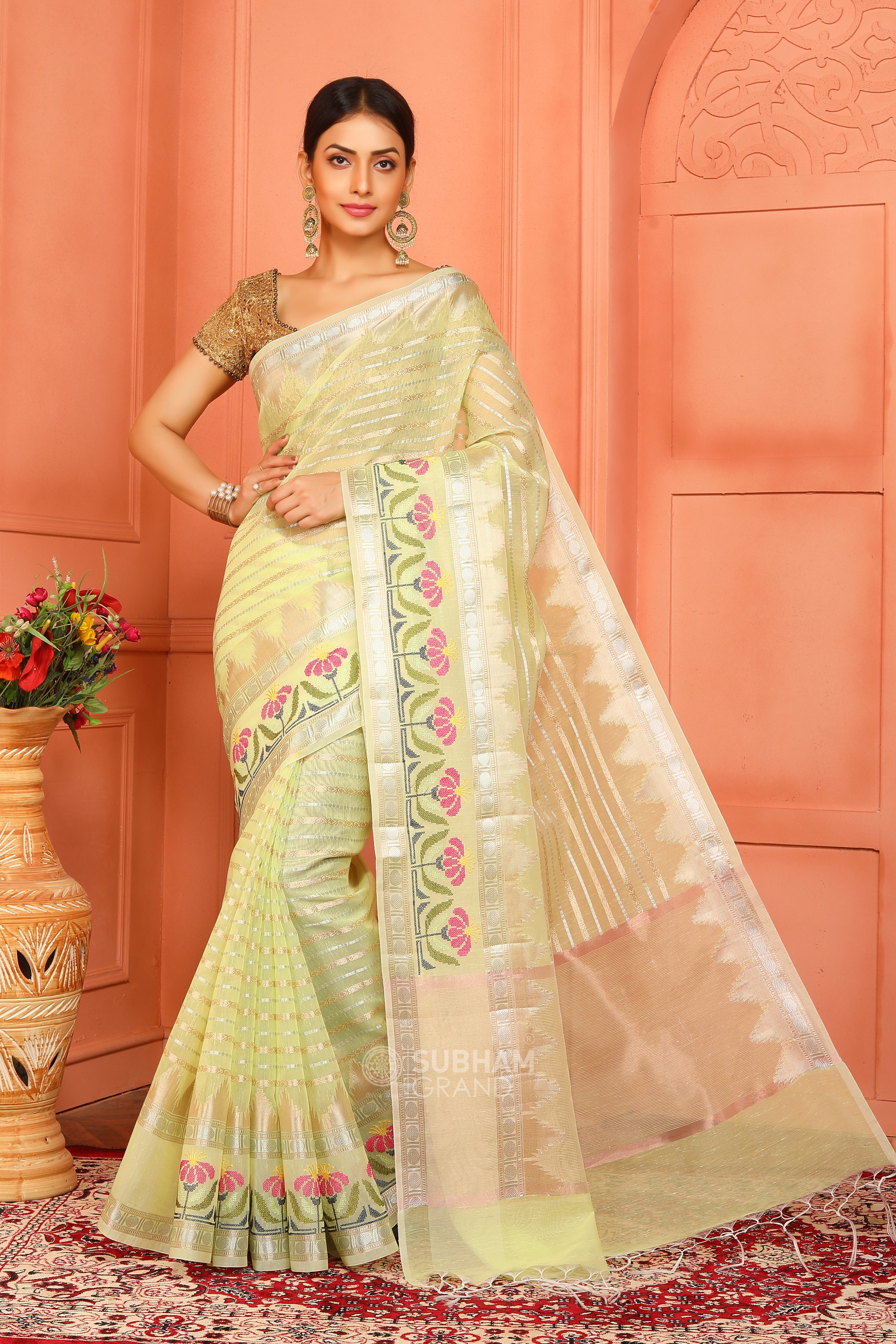 Silk Lenin Saree offers | Traditional Style | Ethnic wear | SumasEthnicWear