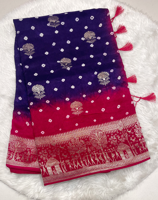 Banaras Bandhani Saree