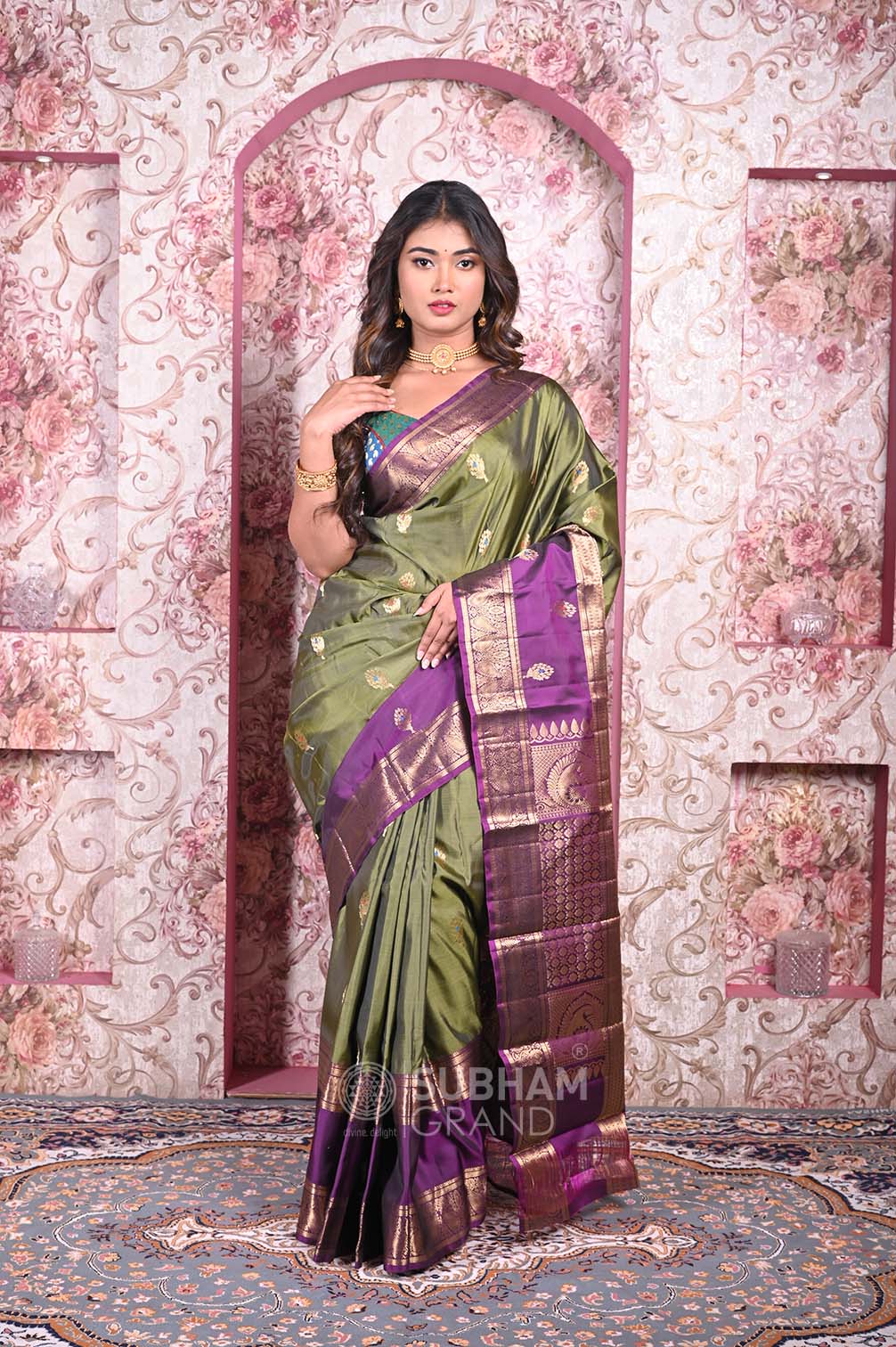 Rutambhara Kanjivaram silk saree PSRB330006 – Parisera