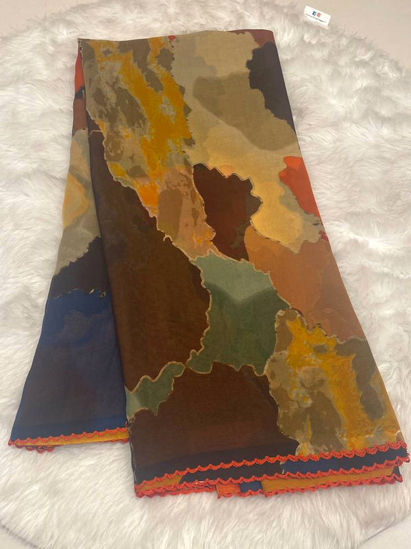 Georgette Silk Saree