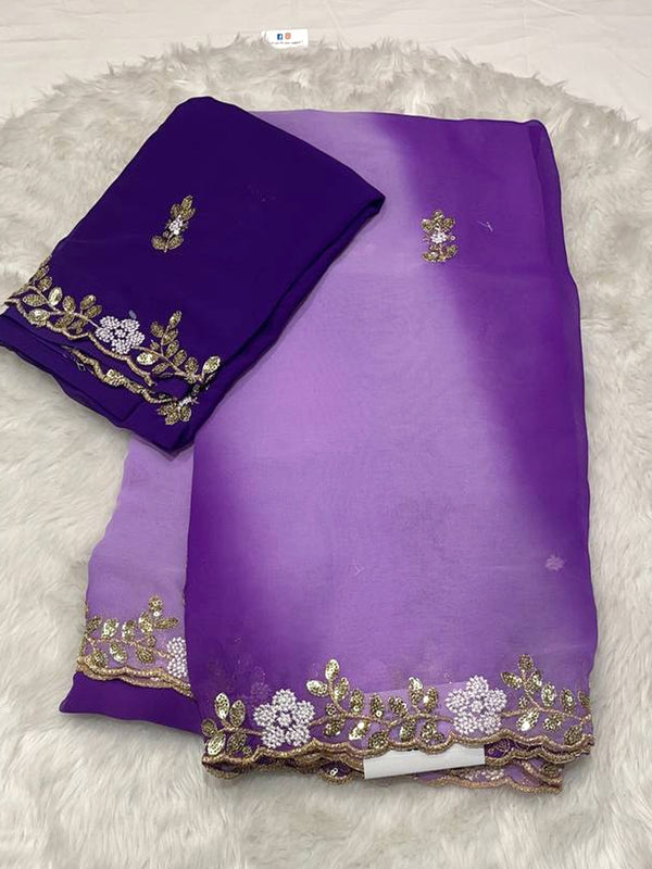 Georgette Designer Saree
