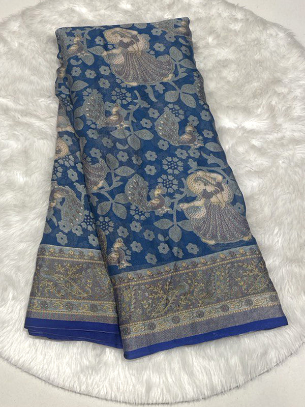 Mystic Folk Georgette Saree
