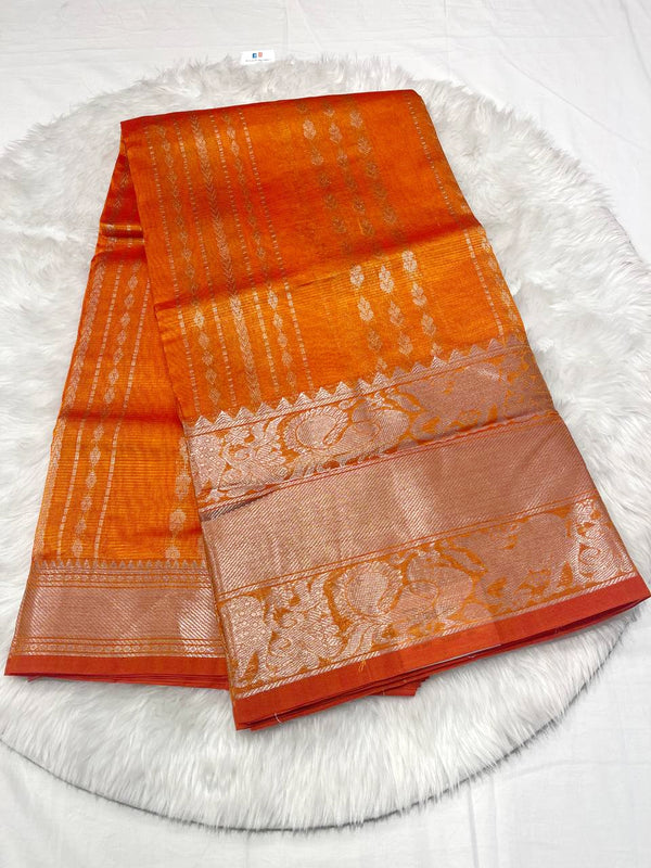 Mangalagiri Silver Butta Saree