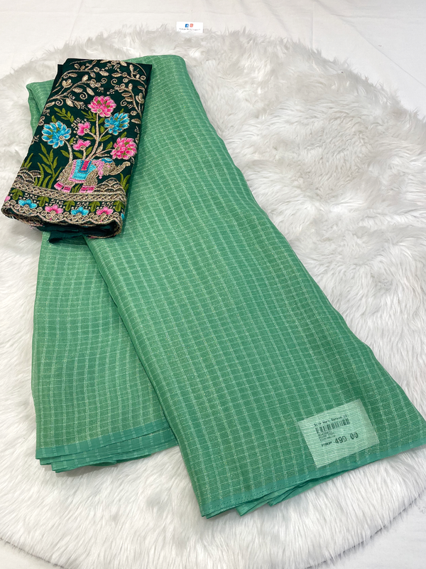 Masakkali Checks Saree