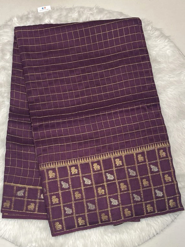 Raw Mango silk saree