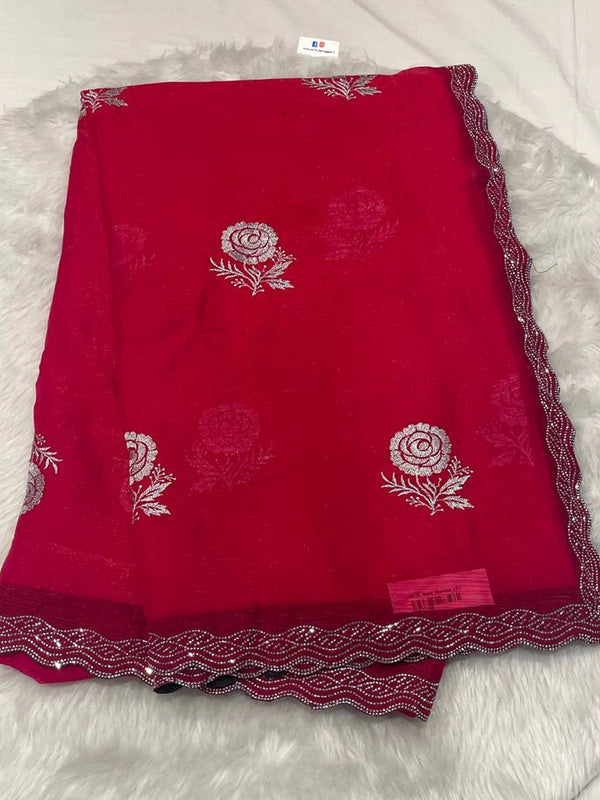 Silky Chiffon Saree
